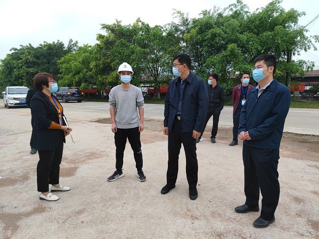 秦义敏（右二）在项目视察领导工作。梁凯 摄(建图）.jpg