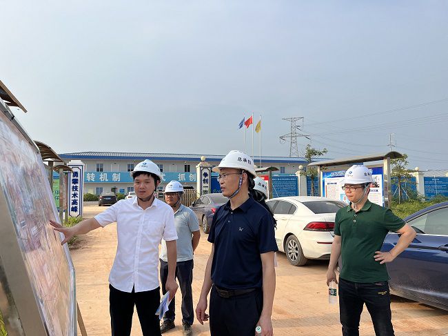 翟羽佳听取项目现场汇报。蒋佳伦摄（建图）.jpg